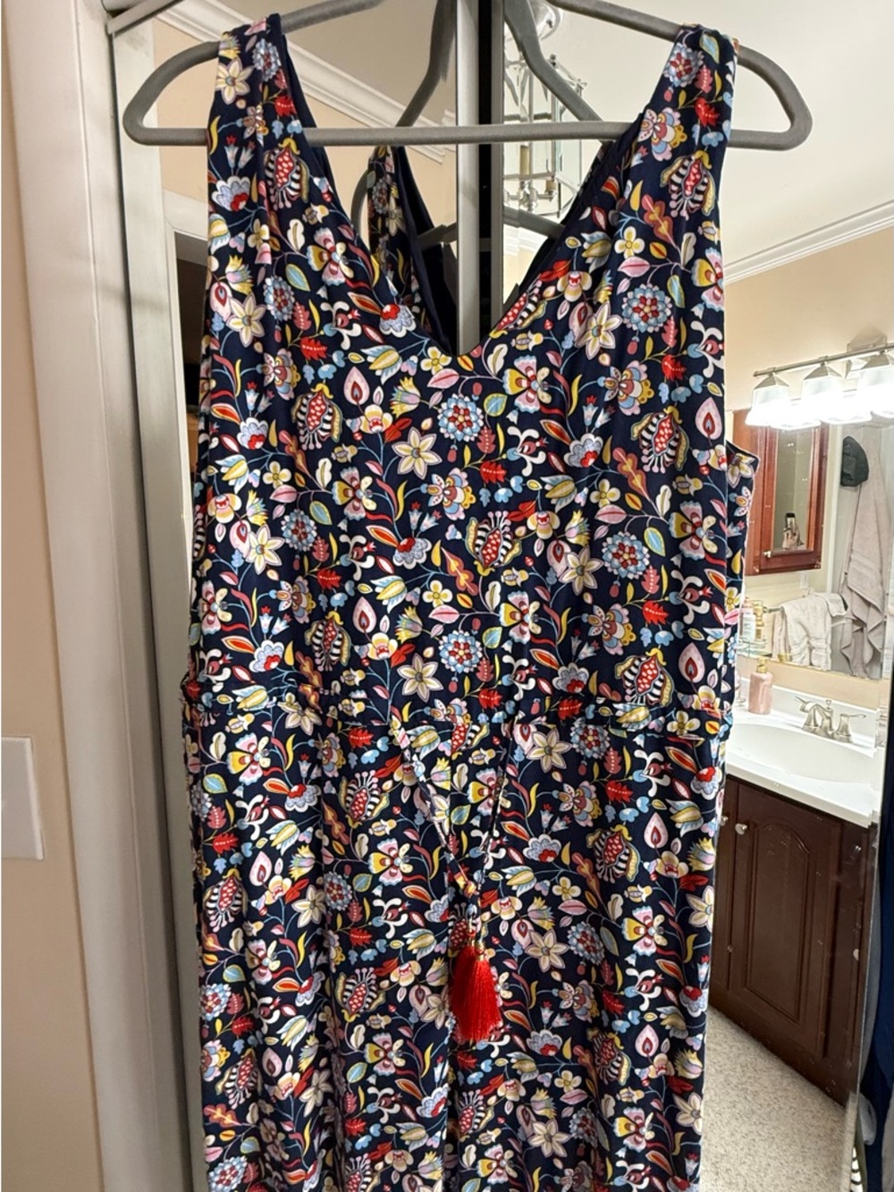 Boden Floral One-Piece Jumpsuit 16/18